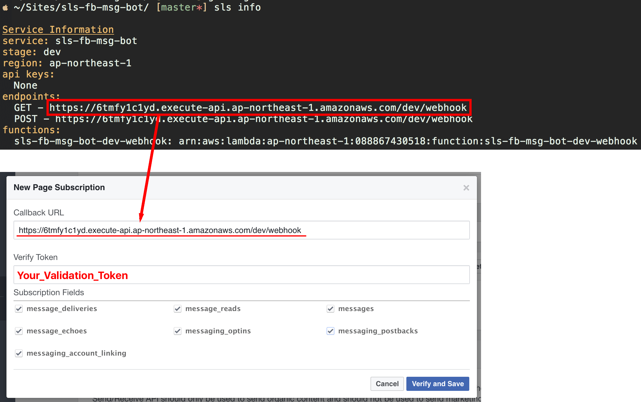 Facebook Webhooks Setting